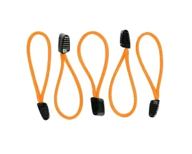 HSP Seats Paracord Zipper Pulls w/ Plastic Grip Pack of 5 Neon Orange